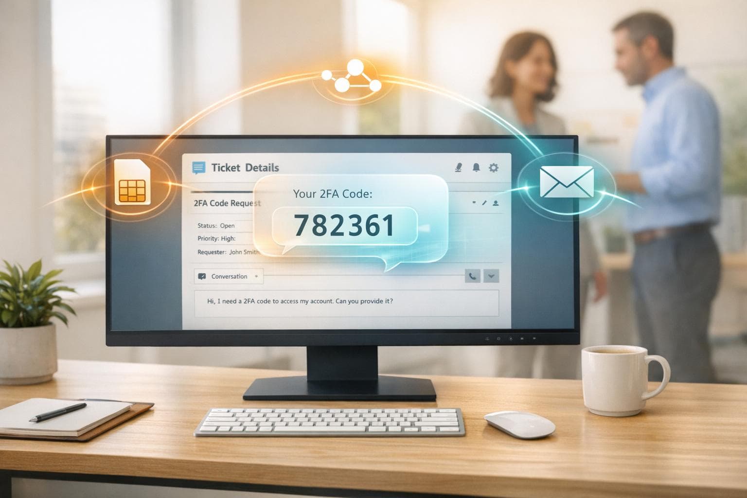 Forwarding 2FA Codes Into Your Helpdesk or Ticketing System